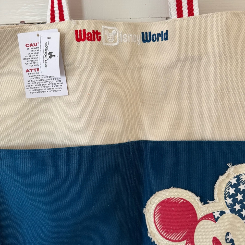Disney Parks Walt Disney Mickey Americana Tote Bag - Picture 2 of 8